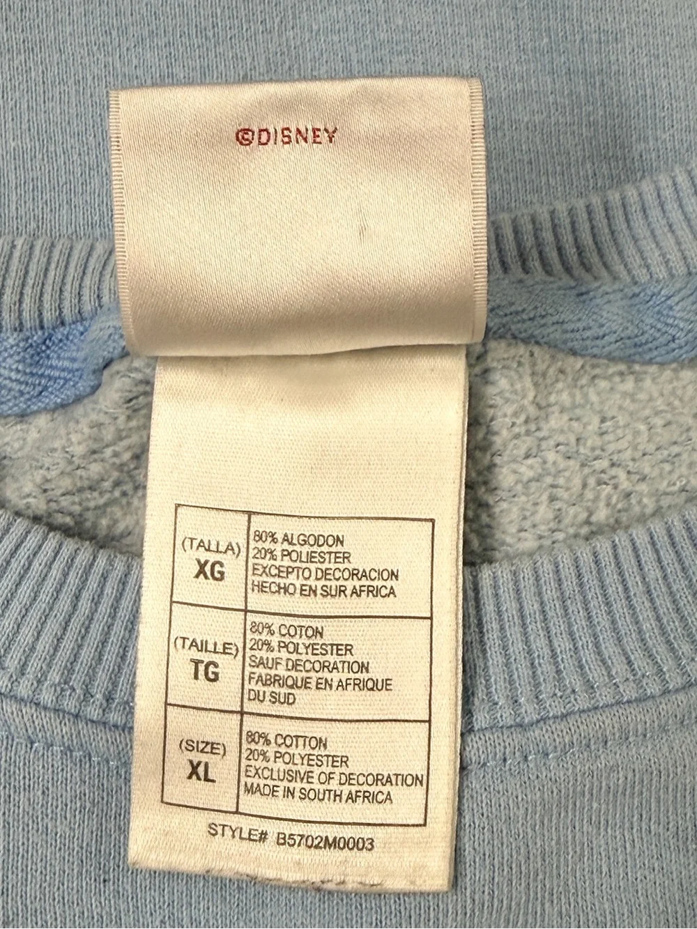 Vintage Disney Store Donald Duck Sweatshirt XL 90s Graphic Crewneck Blue